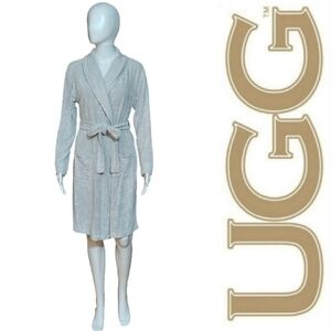 Koolaburra Light Gray Plush Wrap Robe